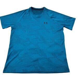 Under Armour Tech Shirt Men Size L Green Short Sleeve Lightweight Athleisure